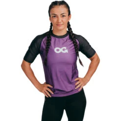 OG Fightwear Purple Unisex Rash Guard