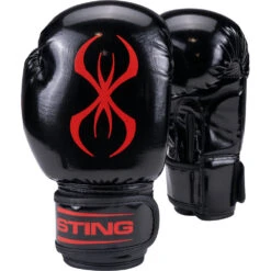 Sting Arma Junior Black/Red 6oz Kids Boxing Gloves