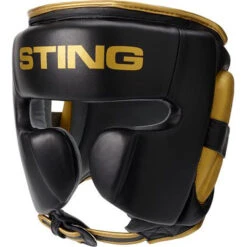 Sting Viper Gel Black/Gold Full Face Head Gear