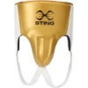 Sting Pro Leather White/Gold Abdominal Guard