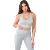 Sting Allure Grey Marle Seamless Sports Bra
