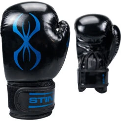 Sting Arma Junior Black/Blue Kids Boxing Gloves