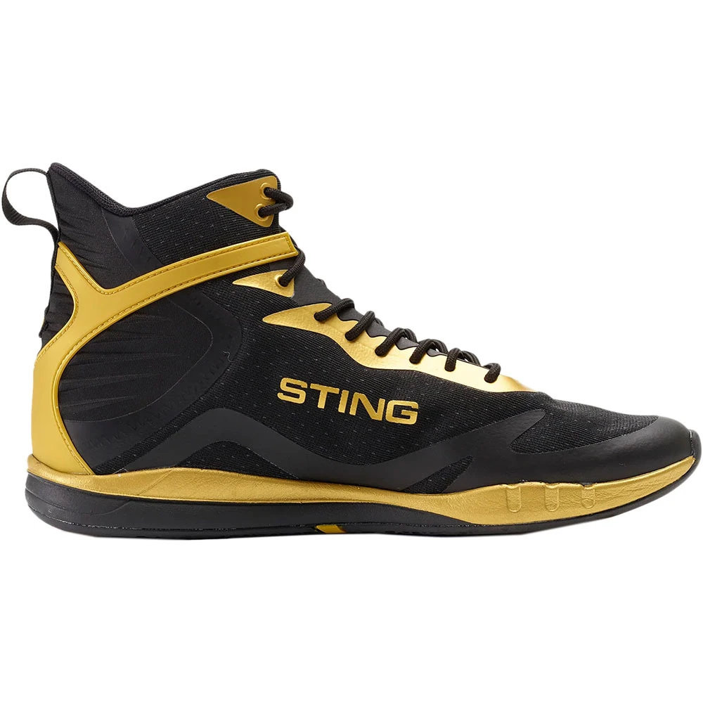 Sting Viper 2.0 Black/Gold Boxing Shoes 3 Sting Viper 2.0 Black/Gold Boxing Shoes - Image 3