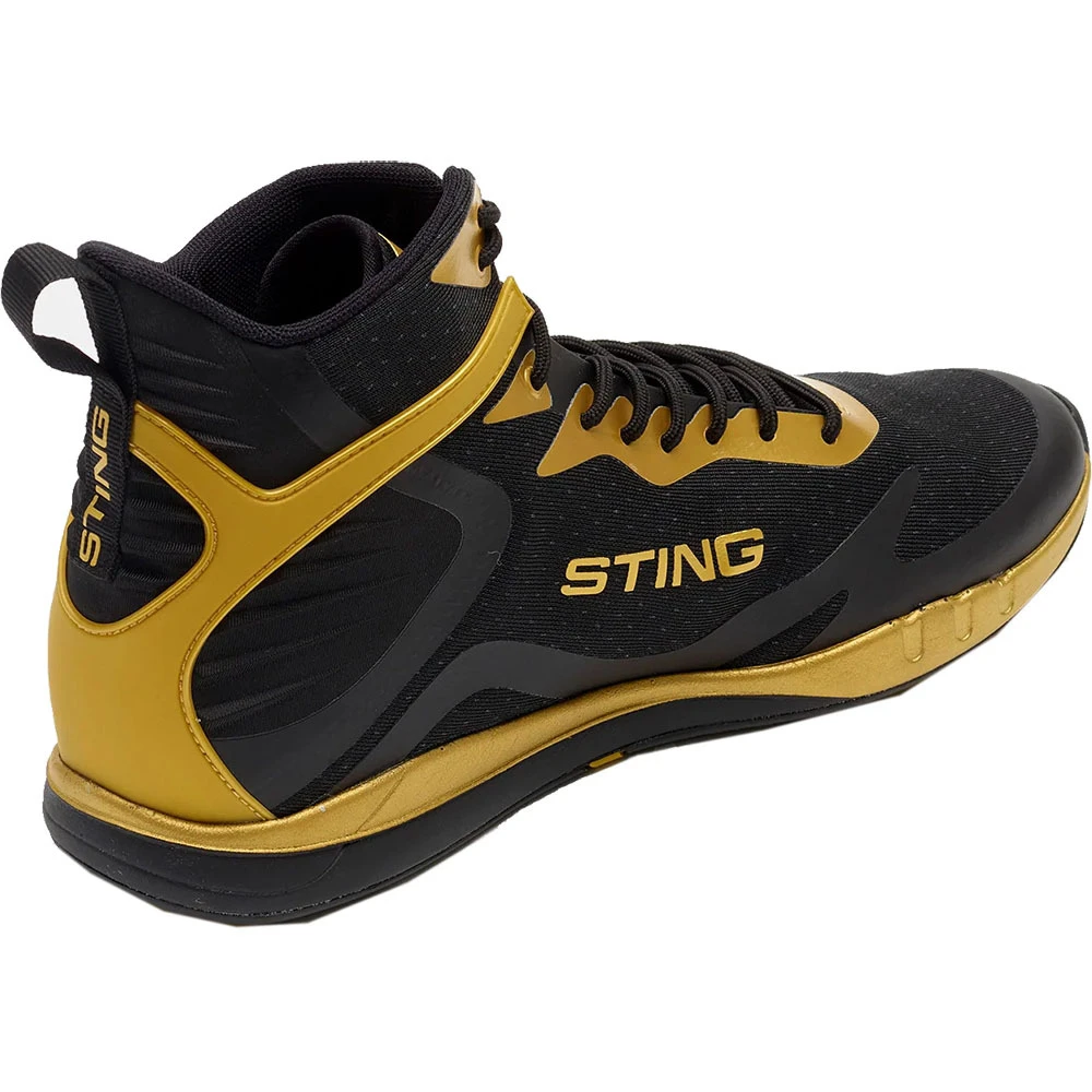Sting Viper 2.0 Black/Gold Boxing Shoes 4 Sting Viper 2.0 Black/Gold Boxing Shoes - Image 4