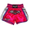 Arwut Fight Gear Carbon Edition Pink/Silver Muay Thai Shorts
