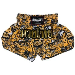 Arwut Fight Gear Old School Graffiti Sublimation Muay Thai Shorts