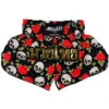 Arwut Fight Gear Gothic Skull &amp; Roses Sublimation Muay Thai Shorts
