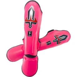 Arwut Fight Gear Pink Leather Shin Guards