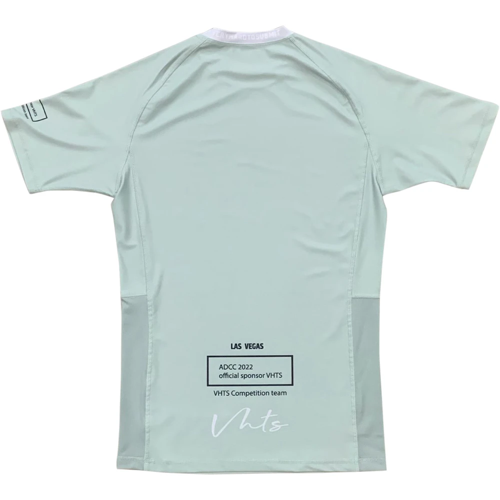 VHTS ADCC Special Edition Green Short Sleeve Womens Rash Guard 2 VHTS ADCC Special Edition Green Short Sleeve Womens Rash Guard - Image 2