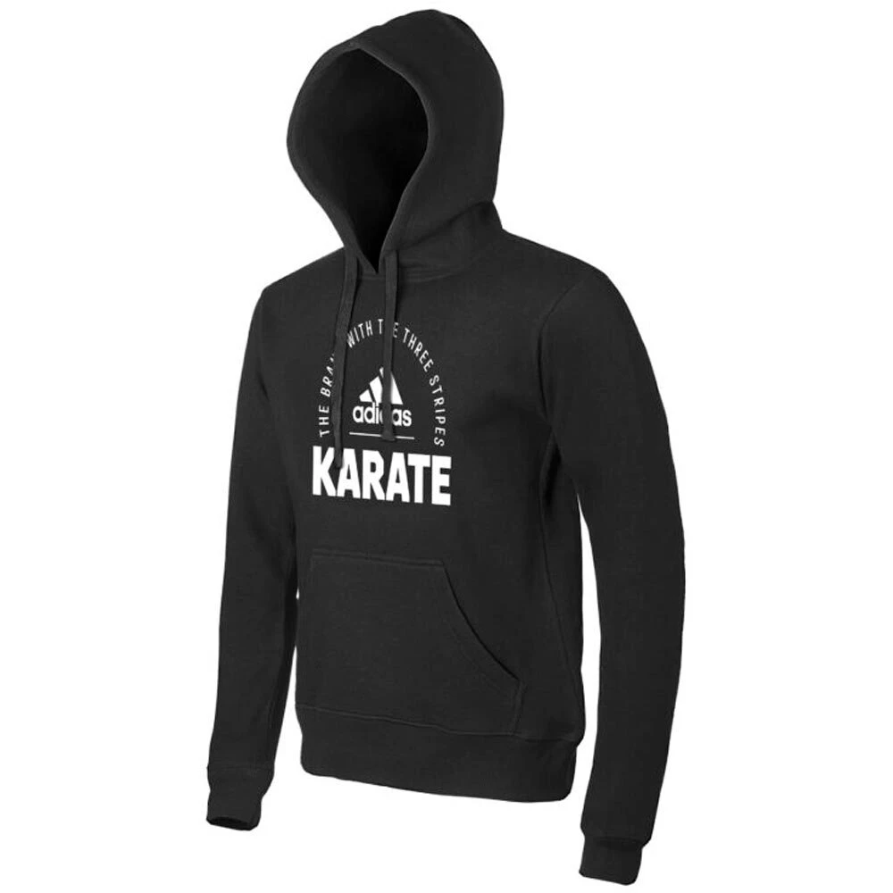 Adidas Community Black Karate Hoodie 2 Adidas Community Black Karate Hoodie - Image 2