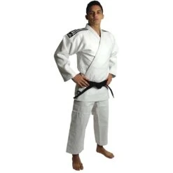 Adidas Slim Fit White Champion II IJF Judo Uniform