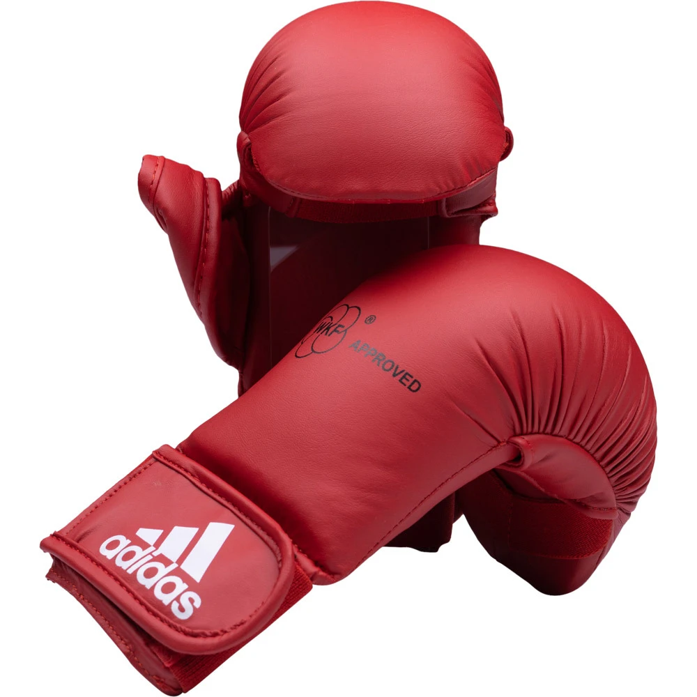 Adidas WKF Approved Red Karate Mitts 2 Adidas WKF Approved Red Karate Mitts - Image 2