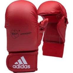Adidas WKF Approved Red Karate Mitts