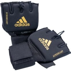 Adidas Black/Gold Gel Quick Wraps