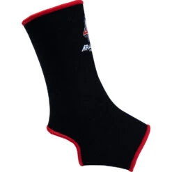 Arwut Fight Gear Black/Red Premium Ankle Guards -Boxing Promotions Store AG2 RED 2