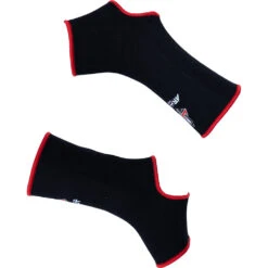 Arwut Fight Gear Black/Red Premium Ankle Guards -Boxing Promotions Store AG2 RED 3