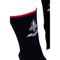 Arwut Fight Gear Black/Red Premium Ankle Guards -Boxing Promotions Store AG2 RED 4
