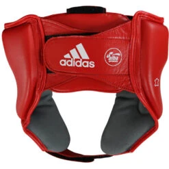 Adidas AIBA Competition Red Headguard -Boxing Promotions Store AIBAH1 R c 3
