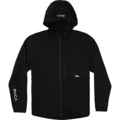 RVCA Tech II Black Zip Fleece Hoodie -Boxing Promotions Store AVYFT00303 BLK c 4