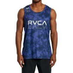 RVCA Sports Vent Purps Tie Dye Singlet
