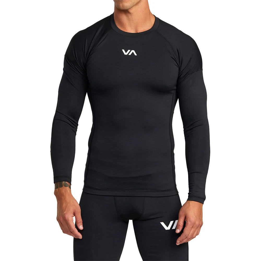 RVCA VA Compression Long Sleeve Black Tee 1 RVCA VA Compression Long Sleeve Black Tee