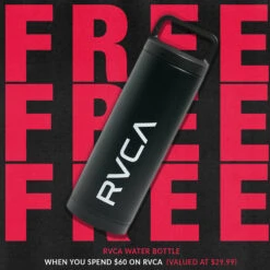 RVCA Branding Black Tee -Boxing Promotions Store AVYZT00654 BLK c 4