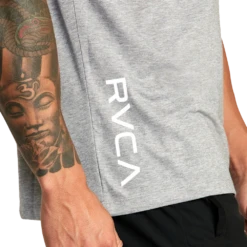 RVCA 2X Grey Short Sleeve Tee -Boxing Promotions Store AVYZT01368 AHR c 2