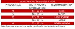 Morgan Sports Elasticated Easy Black Quick Wraps -Boxing Promotions Store BA 7 BLA c