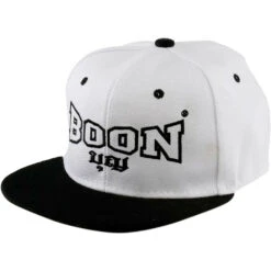 Boon White/Black Snapback Cap