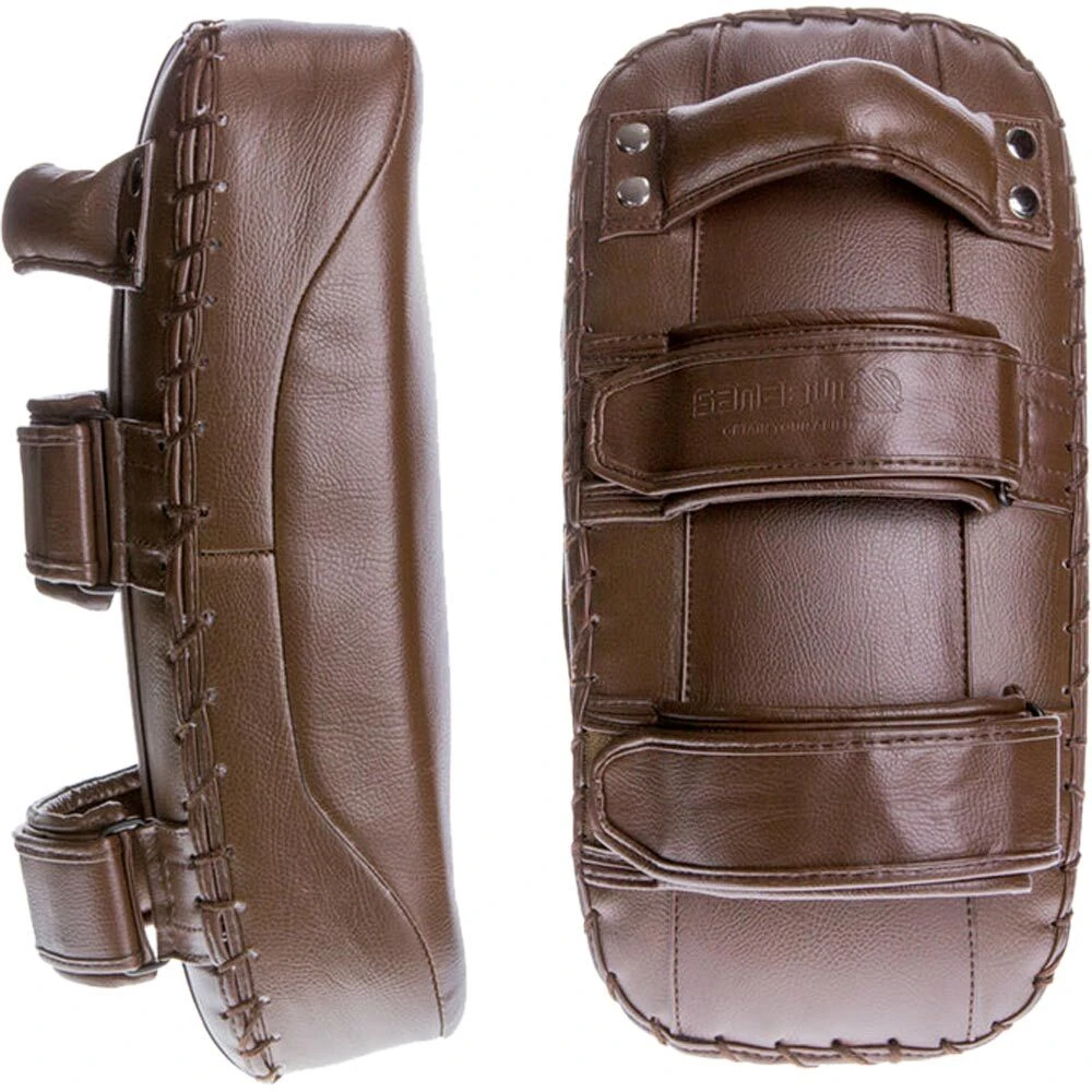 Sanabul Battle Forged Brown Kick Pads 1 Sanabul Battle Forged Brown Kick Pads