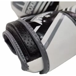 Morgan Sport Aventus White/Black Leather Boxing Gloves -Boxing Promotions Store BG AVTS whtblk c 4