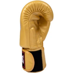 Twins Gold Velcro Boxing Gloves -Boxing Promotions Store BGVL3 GD c 4