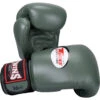 Twins Olive Velcro Boxing Gloves