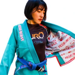 Fluory Resurakuma Green Womens Jiu Jitsu Gi