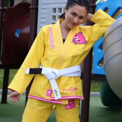 Fluory Resur Akuma Yellow Women BJJ Gi -Boxing Promotions Store BJJF13YL c 8