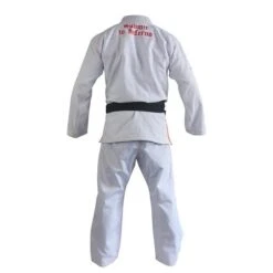 Fluory White Red Logo Jiu Jitsu Gi -Boxing Promotions Store BJJF17 c 1