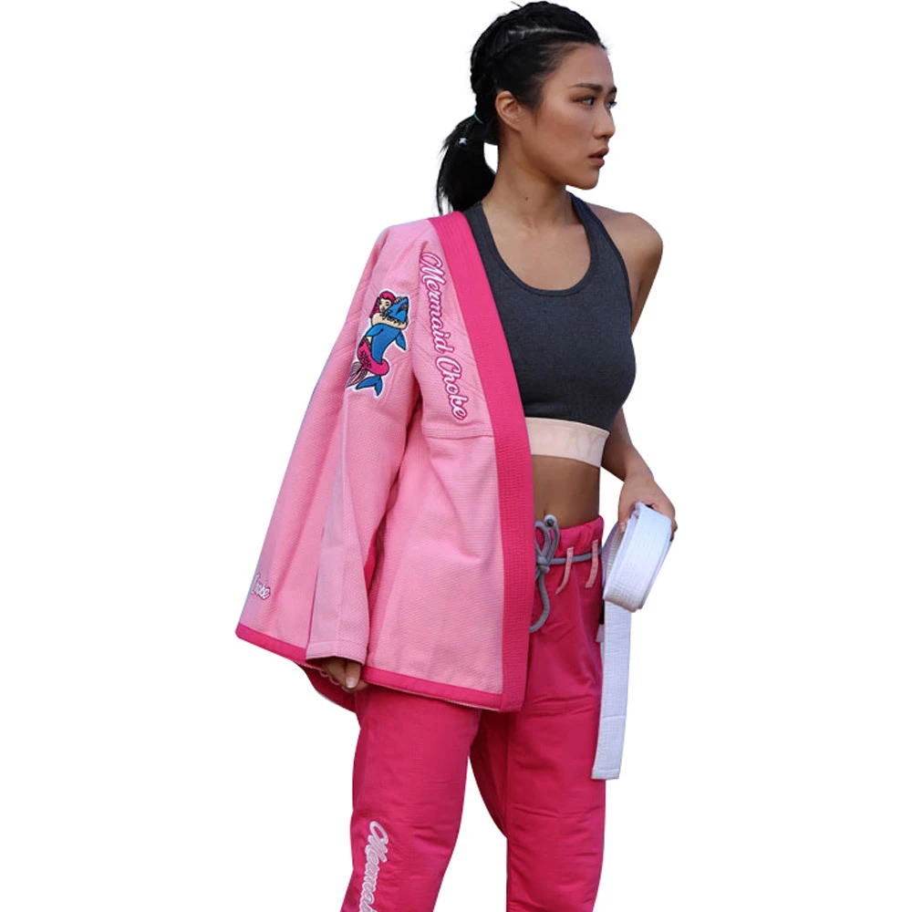 Fluory Mermaid Womens Pink Jiu Jitsu Gi 4 Fluory Mermaid Womens Pink Jiu Jitsu Gi - Image 4