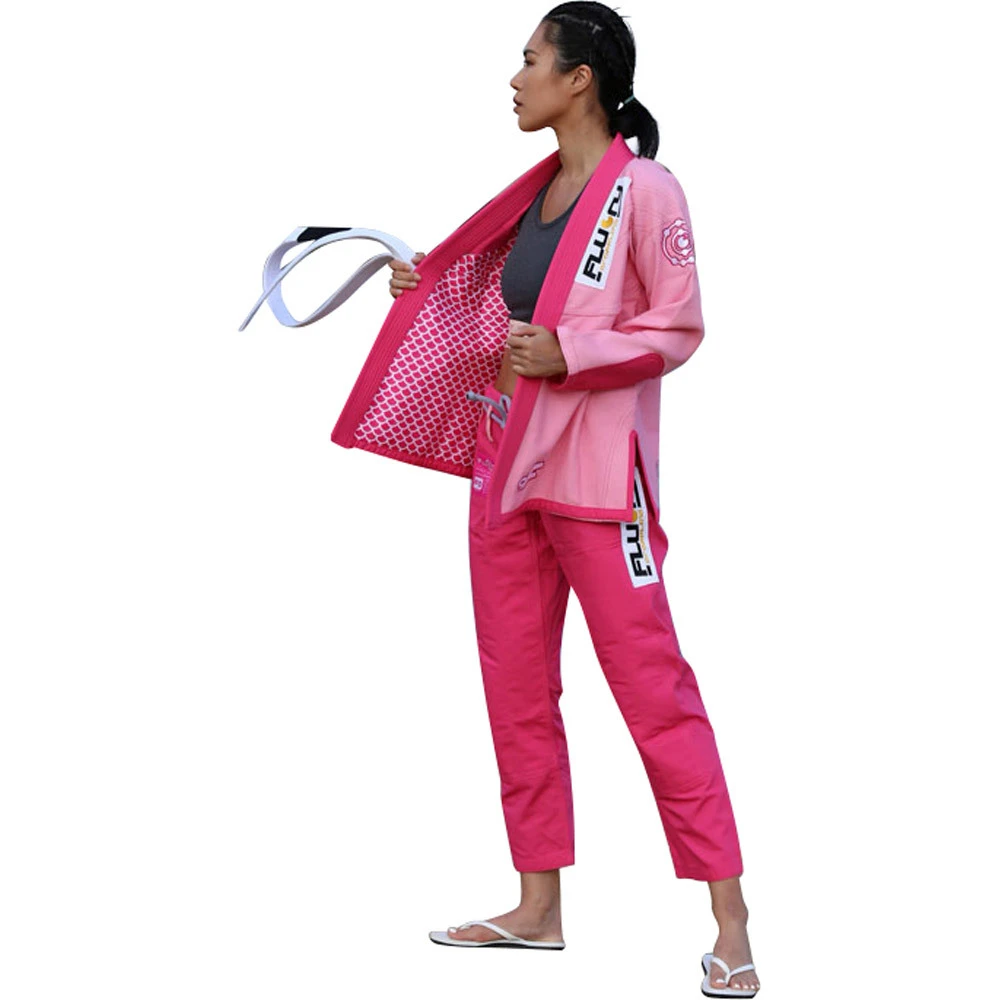 Fluory Mermaid Womens Pink Jiu Jitsu Gi 5 Fluory Mermaid Womens Pink Jiu Jitsu Gi - Image 5