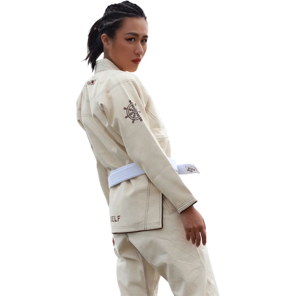 Fluory No Soul Cream Womens Jiu Jitsu Gi 3 Fluory No Soul Cream Womens Jiu Jitsu Gi - Image 3