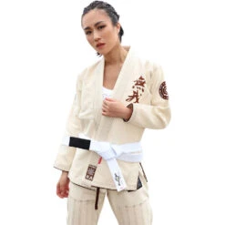 Fluory No Soul Cream Womens Jiu Jitsu Gi 16 Fluory No Soul Cream Womens Jiu Jitsu Gi -Boxing Promotions Store BJJF25W c 7