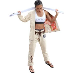Fluory No Soul Cream Womens Jiu Jitsu Gi 17 Fluory No Soul Cream Womens Jiu Jitsu Gi -Boxing Promotions Store BJJF25W c 8