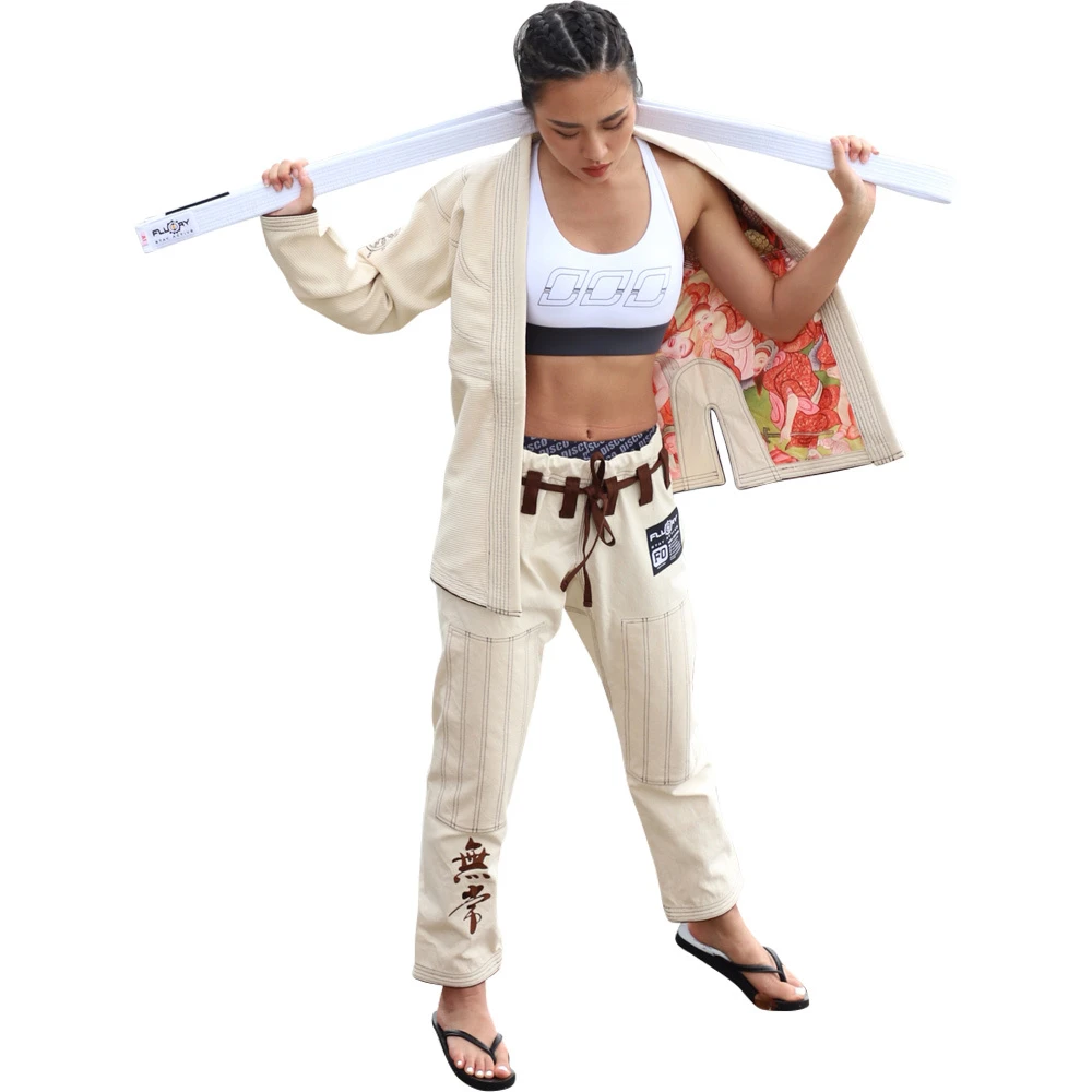 Fluory No Soul Cream Womens Jiu Jitsu Gi 9 Fluory No Soul Cream Womens Jiu Jitsu Gi - Image 9