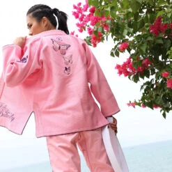 Fluory Pink Butterfly Jiu Jitsu Gi -Boxing Promotions Store BJJF26P c 2