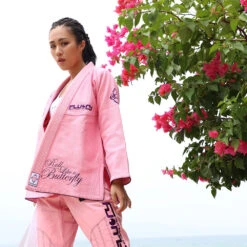Fluory Pink Butterfly Jiu Jitsu Gi -Boxing Promotions Store BJJF26P c 3