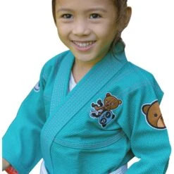 Fluory Courage Kids Green Jiu Jitsu Gi -Boxing Promotions Store BJJF32G c 2