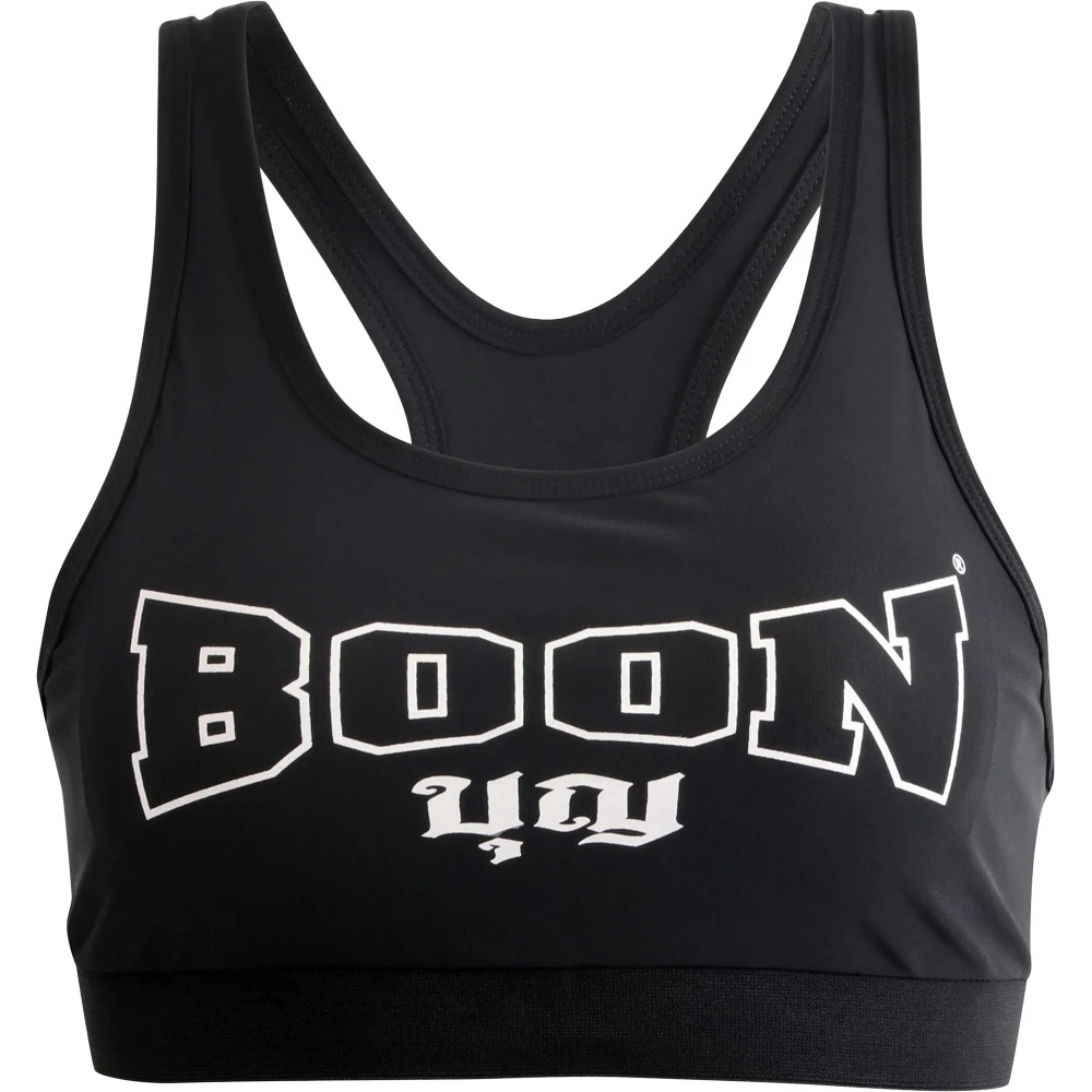 Boon Logo Black Sports Bra 2 Boon Logo Black Sports Bra - Image 2