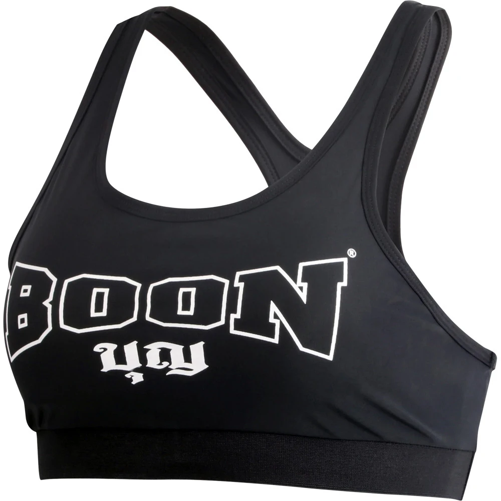 Boon Logo Black Sports Bra 1 Boon Logo Black Sports Bra
