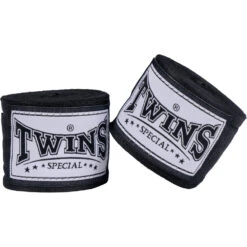 Twins 5m Black Hand Wraps -Boxing Promotions Store CH1 BLK 2