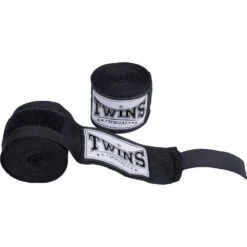 Twins 5m Black Hand Wraps -Boxing Promotions Store CH1 BLK 3