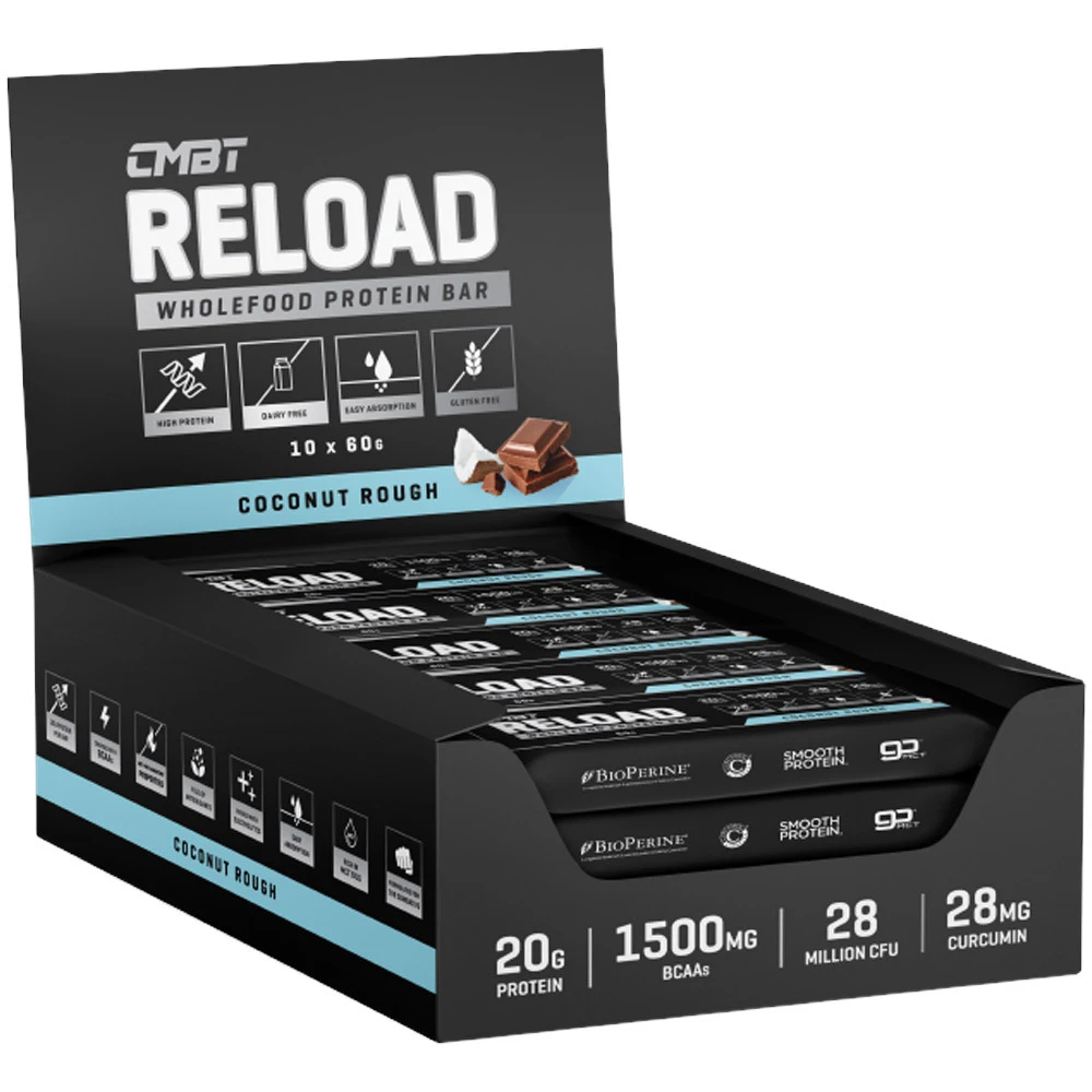 CMBT Nutrition Reload Bounty Recovery Bar - 10 Pack 1 CMBT Nutrition Reload Bounty Recovery Bar - 10 Pack